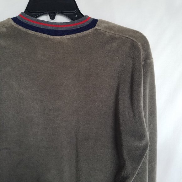 Vintage | Campus Velour V Neck Pullover - Picture 12 of 14